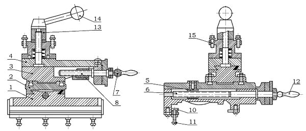 Суппорт токарно-гвинторізного верстата ТВ-4 ТВ-4 Суппорт токарно-гвинторізного верстата